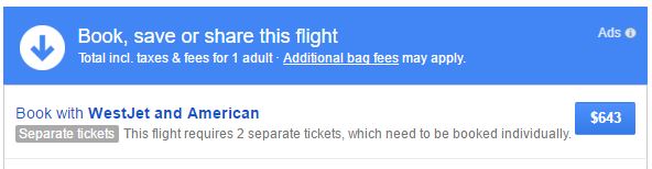 yyj to sxm separate tix